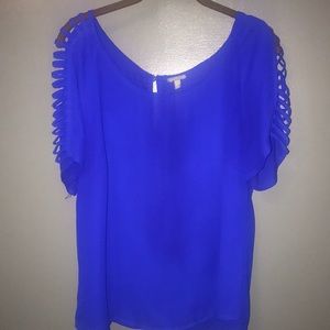 Royal Blue Blouse 🦋